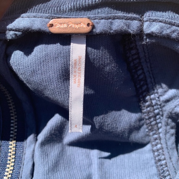 Free people corduroy blue mini skirt - Picture 2 of 3